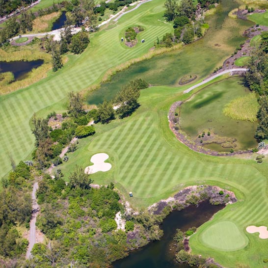 Golf course aerial